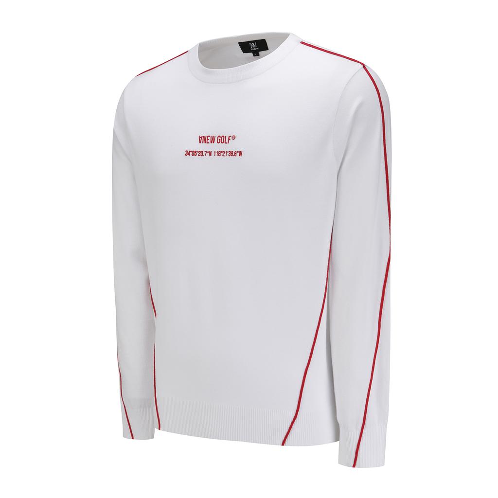 ANEW GOLF Men Sp Essential Sweater_Wh