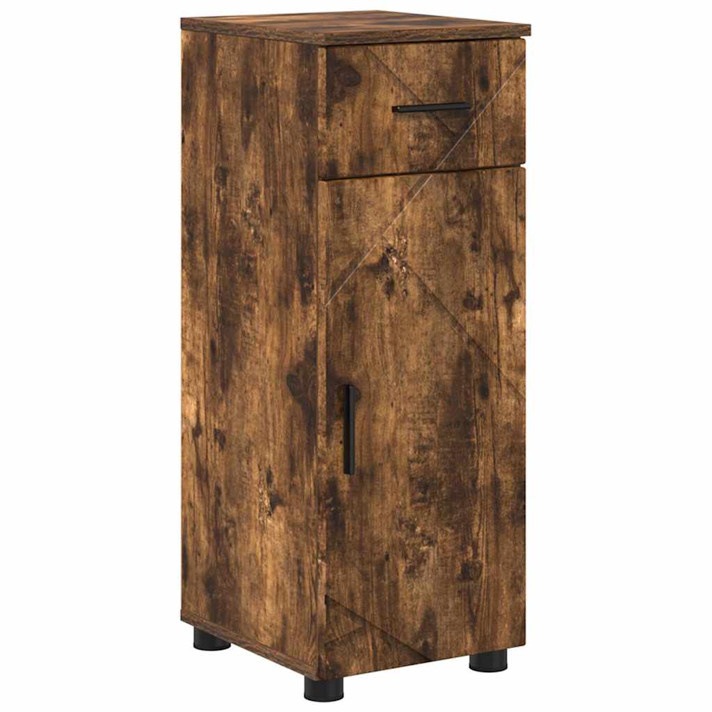 Bathroom Furniture Set 5 pcs Smoked Oak 35 x 30 x 192 cm