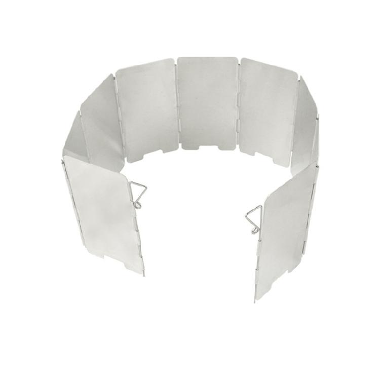Tragbarer Campingkocher Windschutz Praktisch 9 Platten Campingkocher Windschutz Aluminium Windschutz für Camping