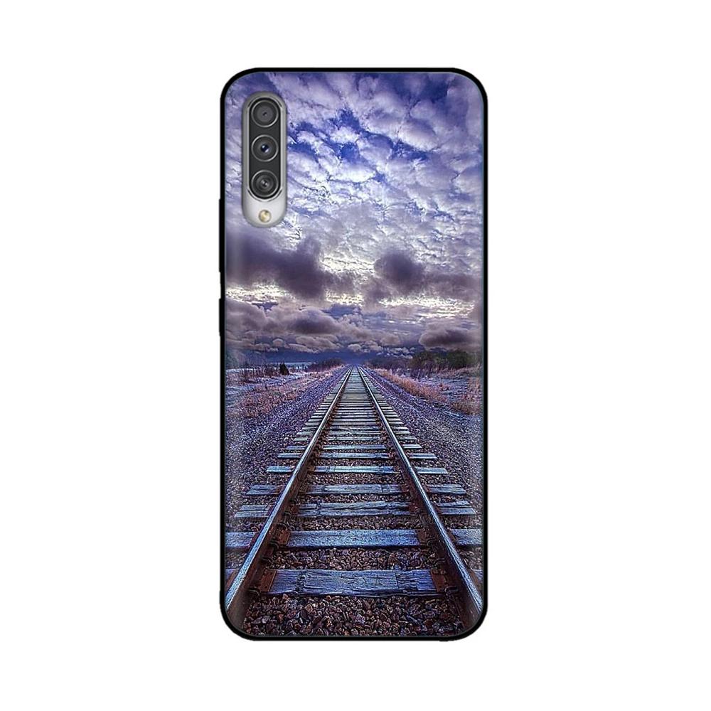 For Samsung Galaxy A50 Case Printed Cartoon Soft TPU Case Silicone Shockproof Back Cover For Samsung A50 A 50 Funny Phone Cases