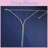 Water Diamond V Shape Hand Chain With Embedded Crystals For Womens Party Jewelry