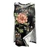 Damen Adaptive Kleidung Schulter-Erholungsshirt Reißverschluss vorne Ärmellos Florales Muster Oberteil zum einfachen Anziehen