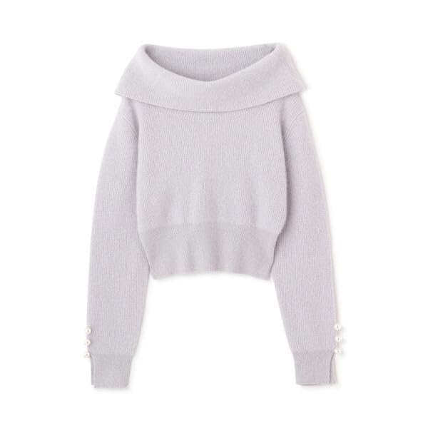 Jill by Jill Stuart Alpaca Con Lame Knit Top