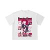 260 GSM Double Yarn 32 Count 100% Cotton Dandadan V11 Aira Print Unisex Heavy Cotton T Shirt