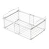Expandable Chest Freezer Bin Stackable Adjustable Length Metal Frame Ergonomic Handle Refrigerator Storage Basket