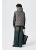Men's Winter 90% White Duck Down Hooded Vest - European & American Style, Plus Size, Loose Fit, Embossed Shoulder Cape.