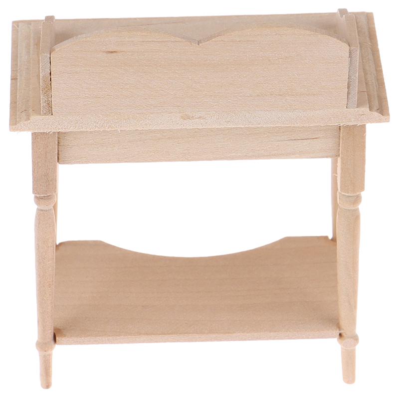 1/12 Model de mobilă de masă goală în miniatură din lemn Accesorii pentru casă de păpuși