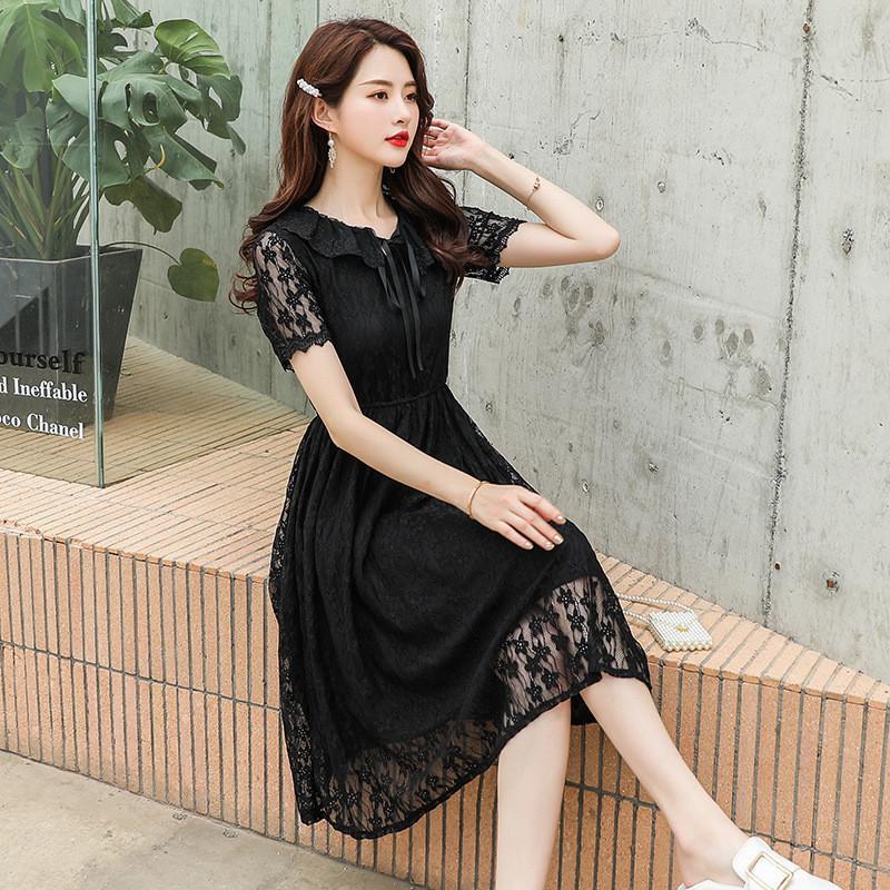 chinese dress ladies Generic French Dress Fairy Dress Korean Style Lace Retro Dress Apricot,  X-Small at Amazon Women's Clothing store