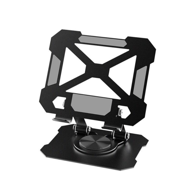 

Tablets Desk Mount Stand, Aluminum 360 Degree Swivels, Heights Adjustable with Enhances Weight Support Bracket