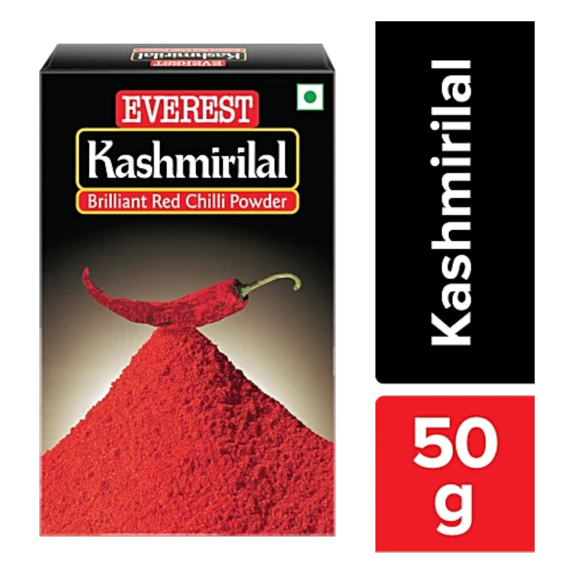 Everest Kashmirilal Brilliant Red Chilli Powder 50g Pack Of 1 Premium Ground Spice