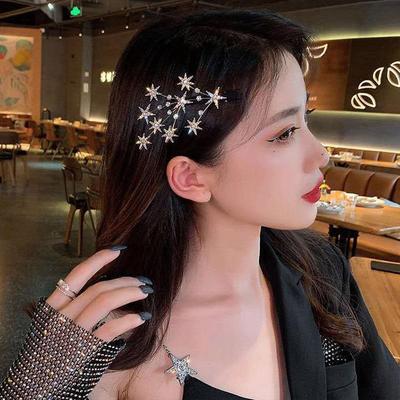 Korean Rhinestone Tree Branch Duckbill Hairpin for Women