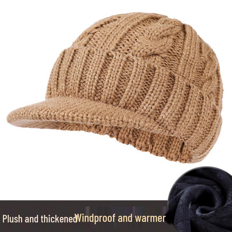 Unisex 2023 Winter Woolen Knit Hat with Ear Protection & Duckbill Design