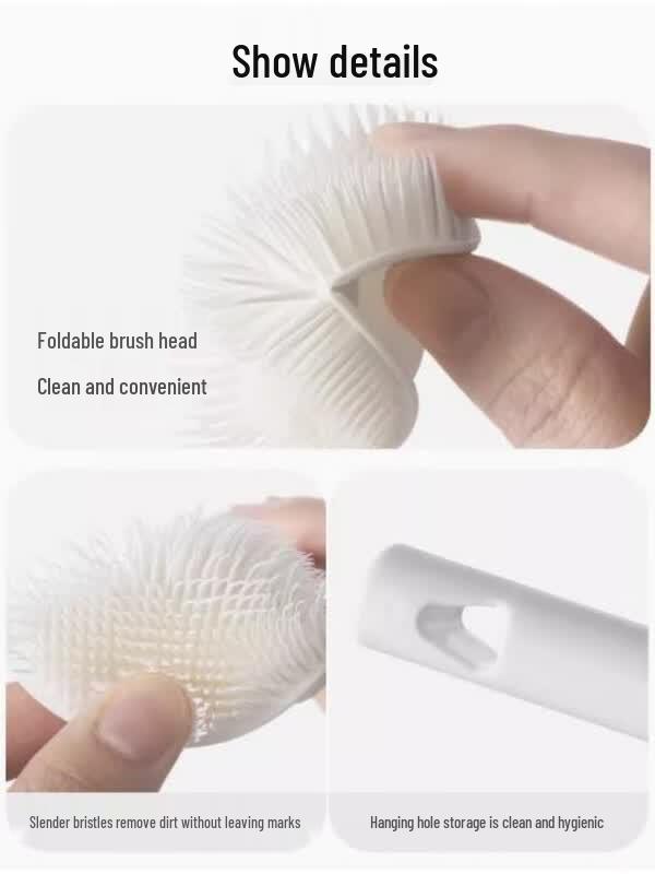 Long Handle Silicone Cup Cleaning Brush