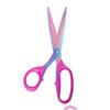 Sharp Sewing Scissors Sharp Titanium Coating Left Handed Scissors Stainless Steel Heavy Duty Multi-Purpose Shears Fabric Cutting