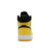 Air Jordan 1 Mid SE Yellow Toe Men Sneakers Black Black-Tour-Yellow-White 852542-071