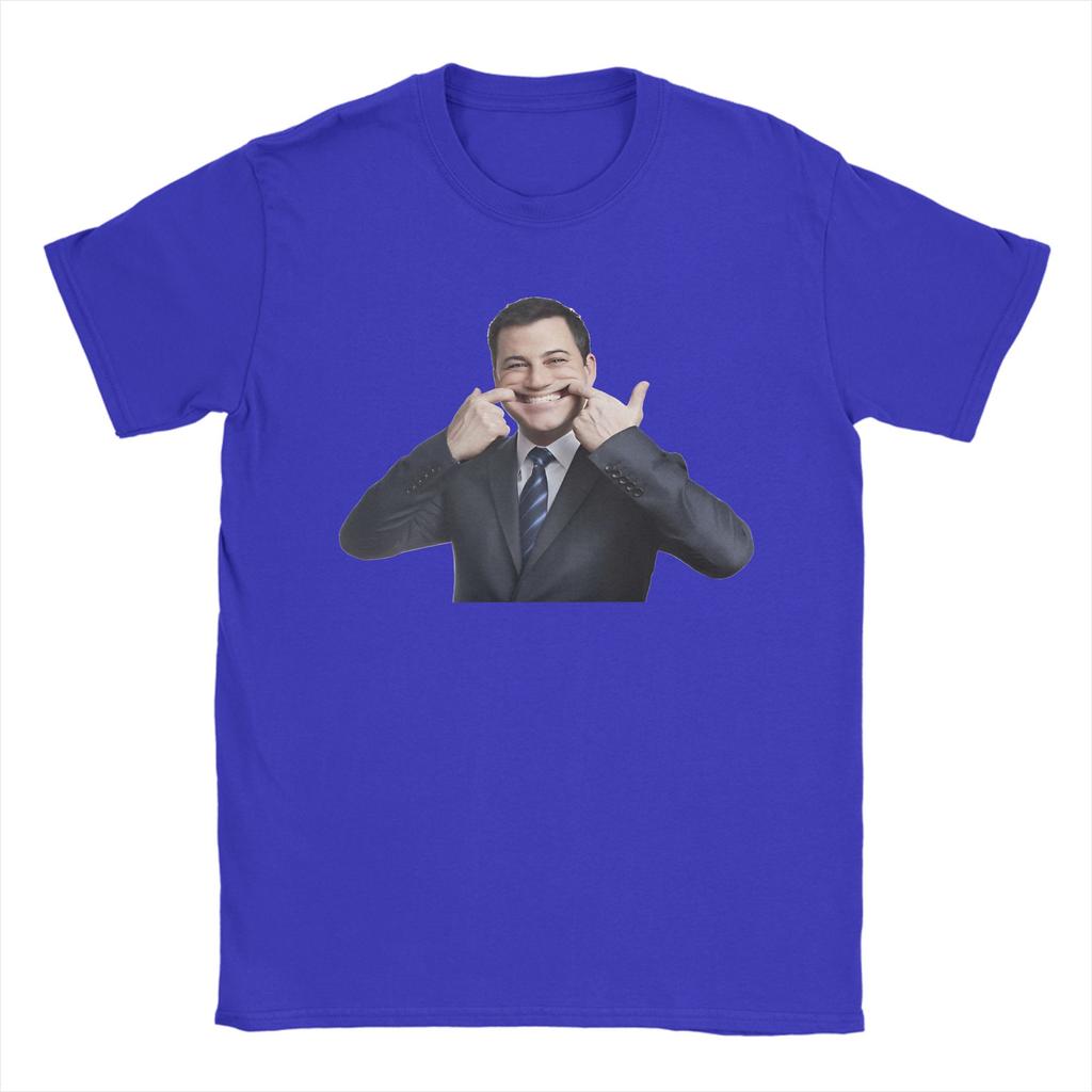 Jimmy Kimmel Poster  TShirt Adult  Y2K Funny T Shirts Summer Crewneck Hipster Tees Cheap Big Size Clothing