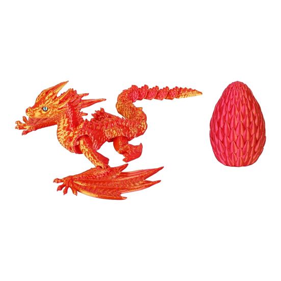 

3D-друкована фігурка яйця дракона з рухомими суглобами, фігурка літаючого дракона, іграшка-непосида, яйце дракона з шарнірним драконом всередині, прикраса D