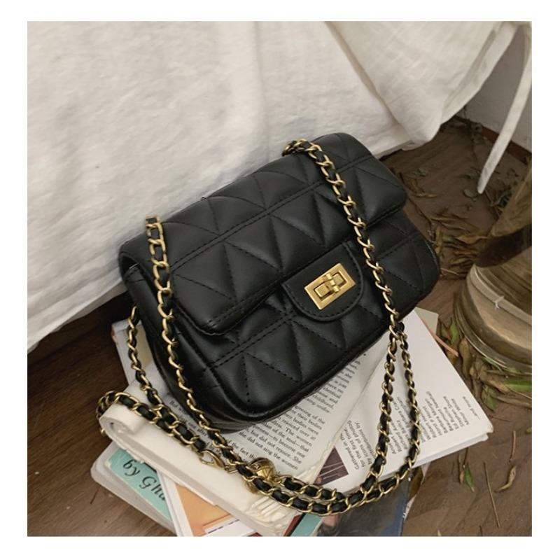 Versatile Trend Wind Crossbody Bag Women's Fashion Rhombus Chain Niche Sense One Shoulder Crossbody Small Square Bag