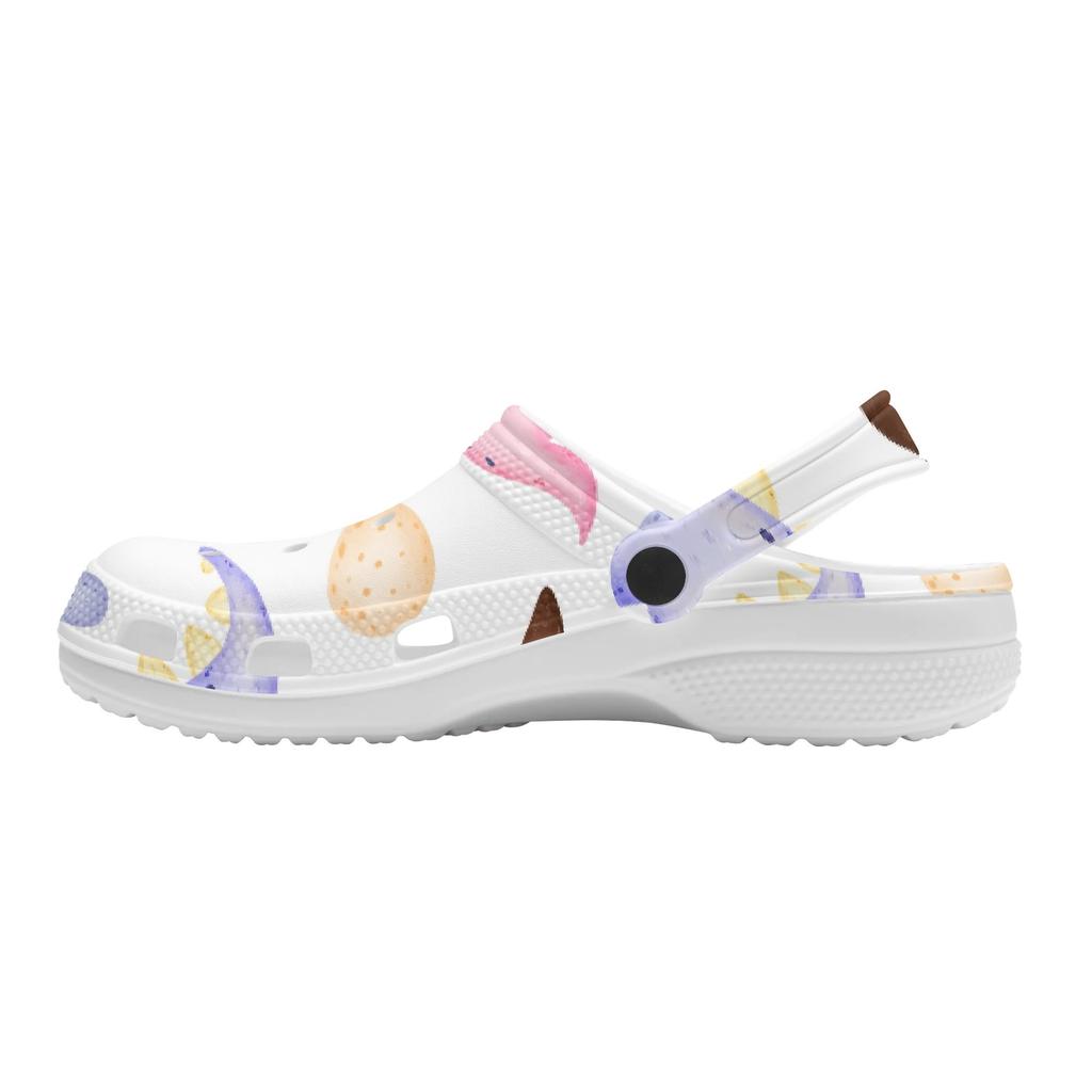 Adult Unisex Colorful Printed EVA Clogs Lightweight Soft Slip On Casual Shoes Soft Sole Summer Sandals Casual Daily Wear