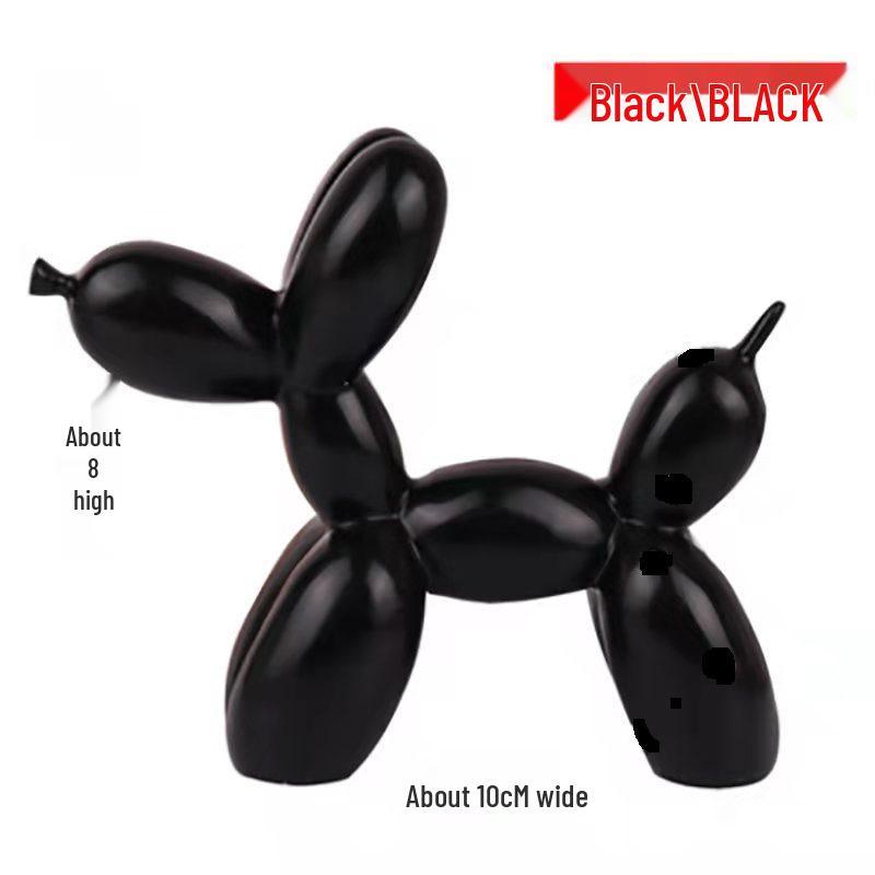 Resin Balloon Dog Cake Topper Birthday Decoration for Kids