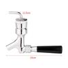 Beer Draft Faucet, Draft Beer Keg Faucet with Flow Controller Chrome Plating Shank Tap Kit, G5/8 Thread and 1-2/5''X3/16'' Brass Tube Elbow