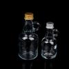 50/100Ml Empty Transparent Glass Whiskey Decanter With Gold Silver Aluminum Caps Mini Alcohol Container Liquor Glass Bottle