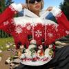 Creative Christmas Snowman 3D Printed Pocket Hoodie Autumn Winter Warm Comfortable Loose Soft Women's Sports Versatile Hoodies