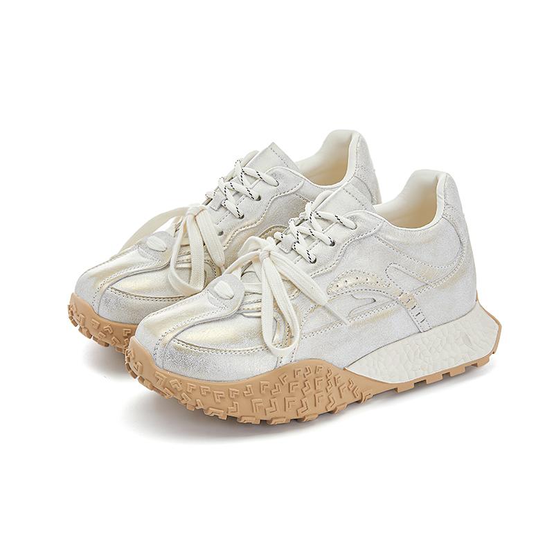 Fashion AIYUQI Women's Sneakers Shoes Invisible 2025 New Height-enhancing Shoes For Women Non-slip Flat Casual Female Shoes