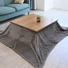 CottonDreams Kotatsu Comforter, Space-Saving, Square, 180*180cm, Thin, Flannel Fabric, Anti-Static, Warm, No Shedding