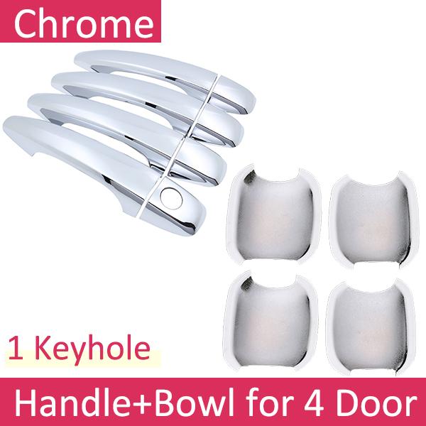For Citroen C4 MK2 C4L 2011~2018 Chrome Door Handle Cover Car Accessories Stickers Trim Set 2012 2013 2014 2015 2016 2017