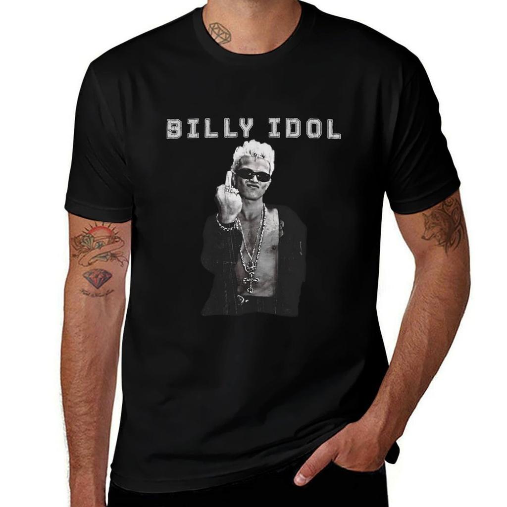The Unisex Gentle Billy Idol Middle Finger Tshirt Unisex T Shirt Graphic Unisex T Shirt Summer Tshirt