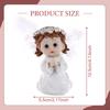 2 Pieces Angel Figurines Boy and Girl Statues Delicate Home Decor Craft Resin for