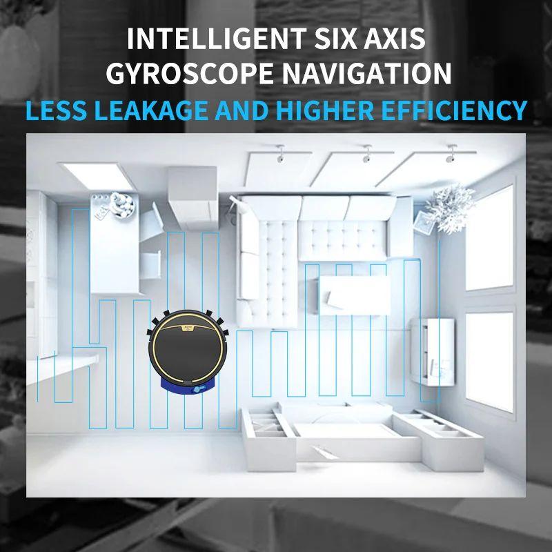 Robot Vacuum Cleaner for Dry and Wet Cleaning