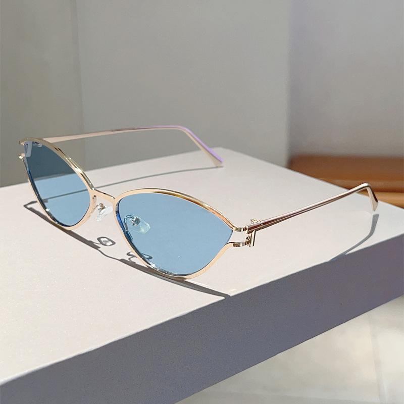 JYL TS Sunglasses UV Protection Small Cat Eye Metal UV/WS102