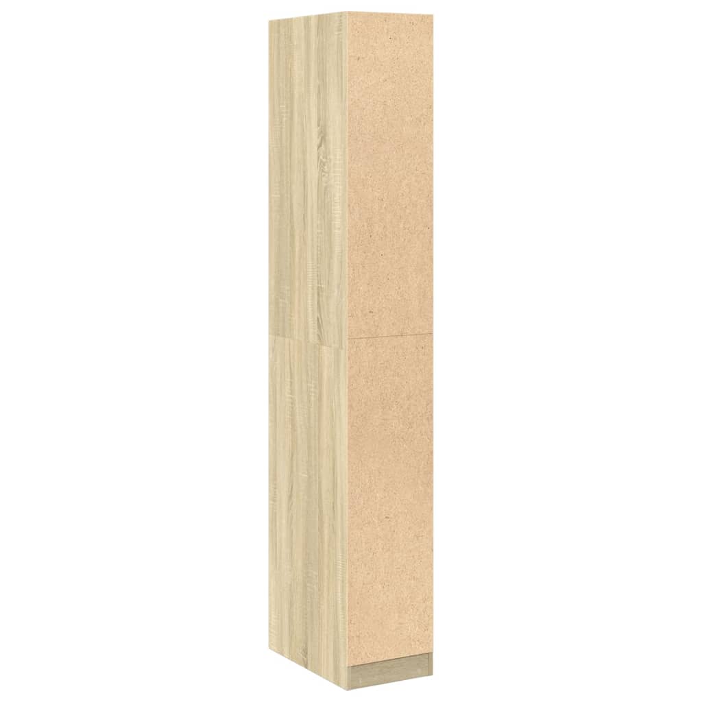 Wardrobe in Sonoma Oak 30 x 50 x 200 cm Particleboard