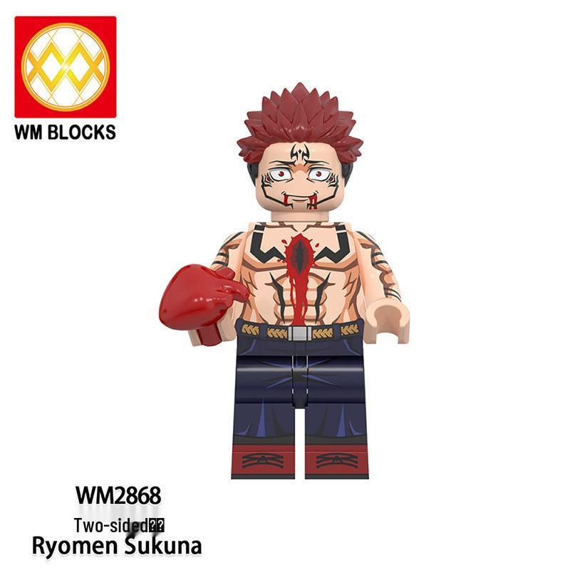 Anime Series Fushiguro Megumi & Gojo Satoru WM6202 Minifigure Building Blocks Toy