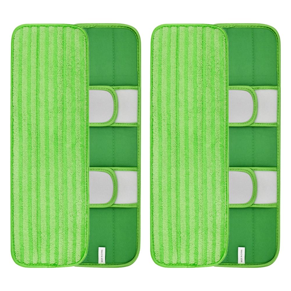 Microfiber Reusable Mop Pads Multifunctional Reusable Green