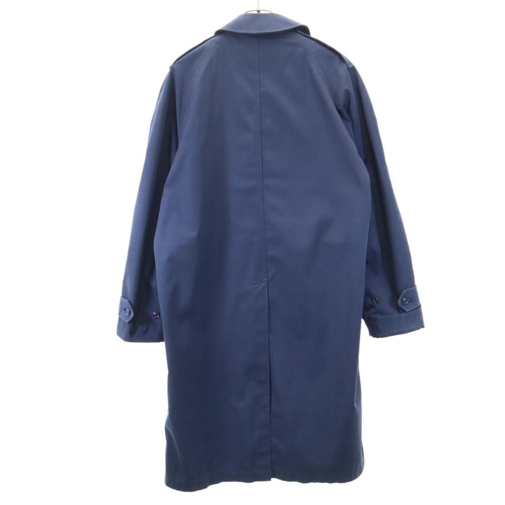 US ARMY 70s DLA Vintage All Weather Coat Stainless collar coat 36R Navy Men's Used