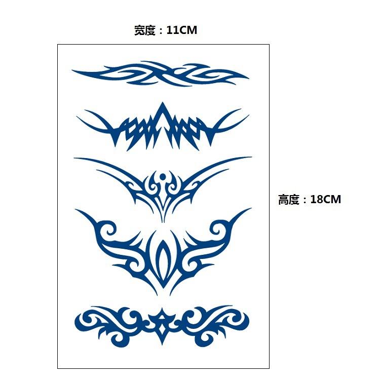 Stopniowa Zmiana Geometryczny Ziołowy Sok Lis Wieloryb Syrena Symulacja Naklejka Tatuaż, Kalkomania do Transferu Wodnego