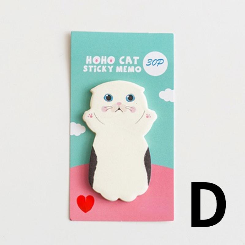 1 db Cute Cat sorozat öntapadós cetlik diáküzenet matrica N Times jegyzettömb Scrapbooking iskolai címke levélpapír