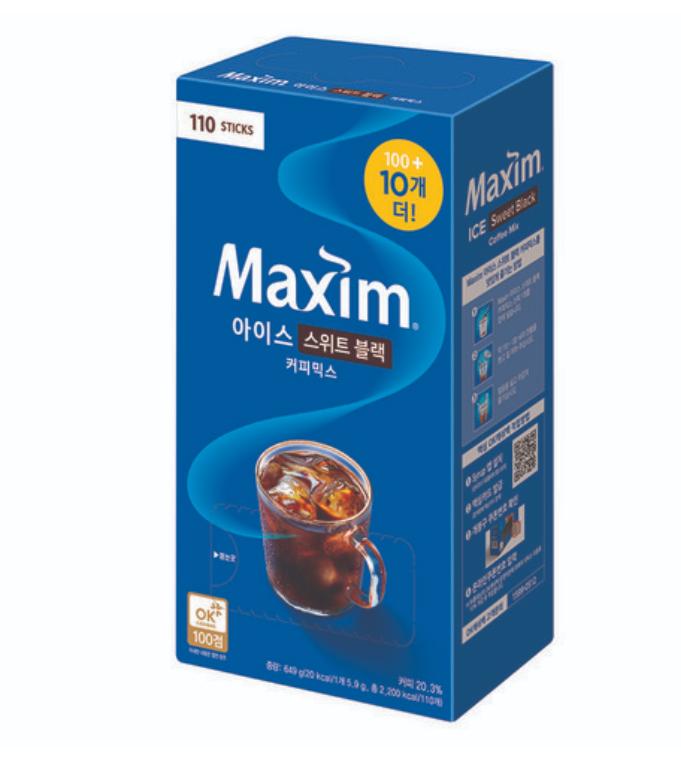 

Maxim Ice Sweet Black Coffee Mix 1box (110stick)
