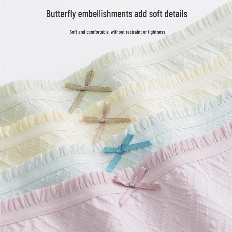 Urban Beauty 7A Antibacterial Baby Cotton Mid-Waist Briefs