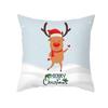 Christmas Nordic Cartoons Digital Printing Short Plush Pillow Covers For Car Sofa Office Cushion Cover Home Goods 60X60Cm