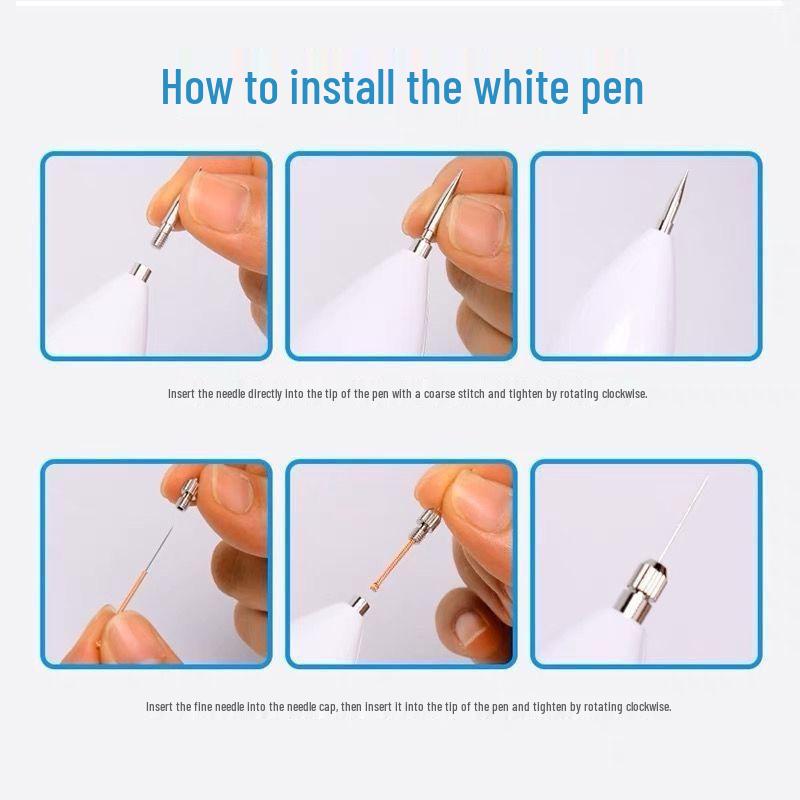 Home Use LCD 9-Speed Mole & Spot Removal Pen - White Beauty Instrument
