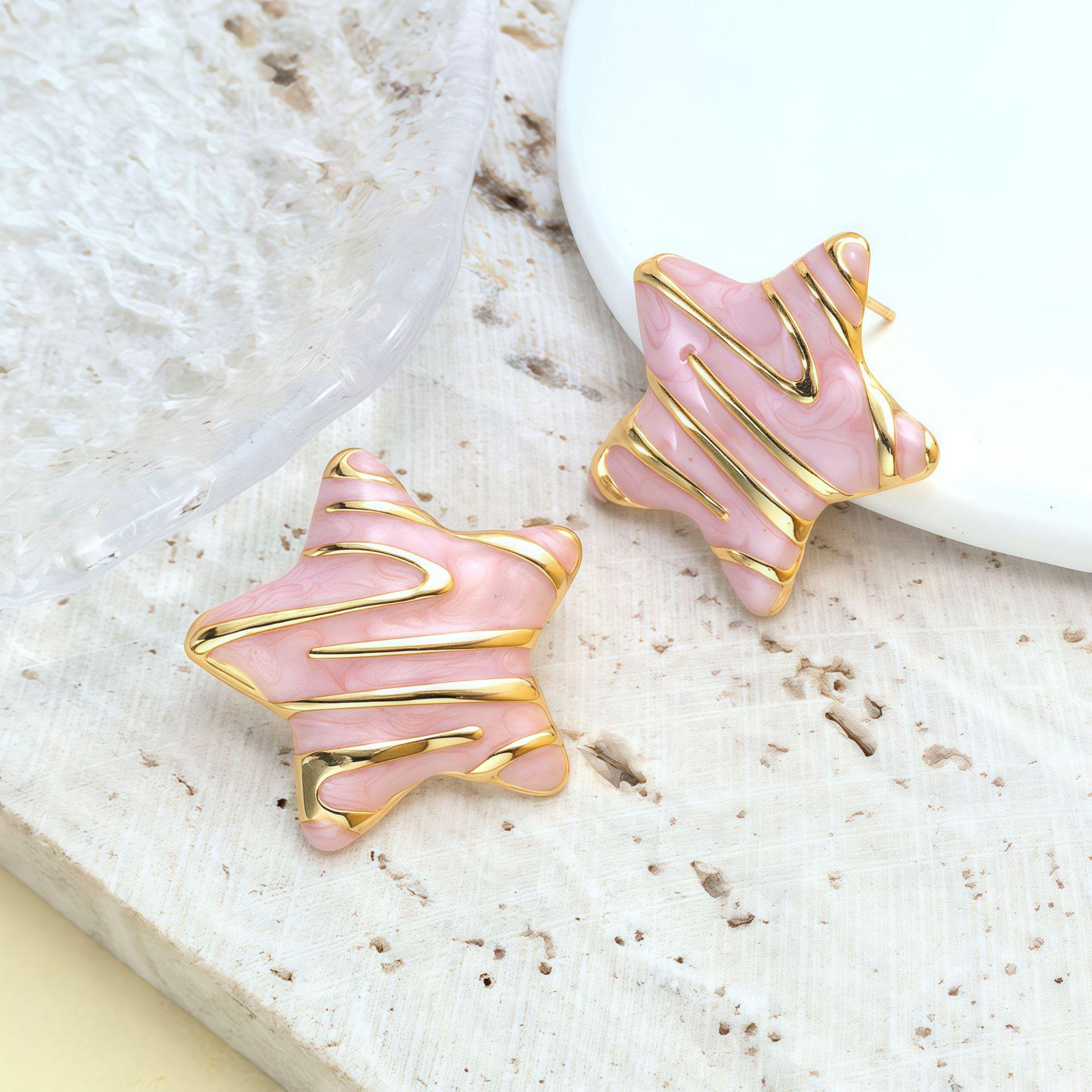 

Colorful and Exquisite Style Oil Drop Stud Earrings – Fashionable, Personalized, Cute, and Elegant with a High-End Feel
