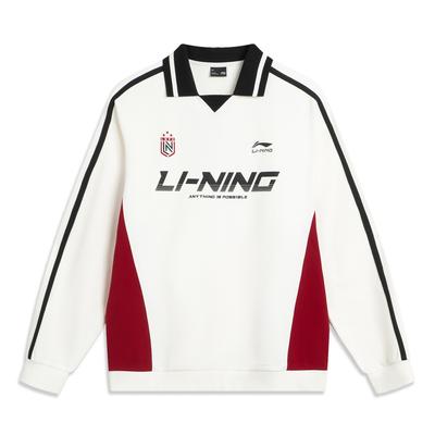 Li Ning Spor Yaşam Tarzı Serisi Bol Kesim Çift Sweatshirt Unisex sweatshirt AWDVC89-1