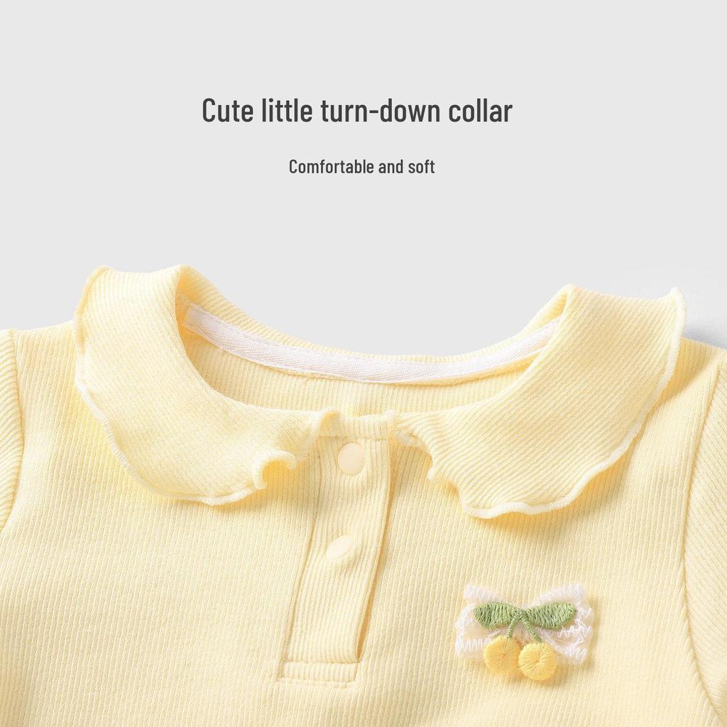 Youqi Spring & Autumn Baby Long-Sleeve Set: Versatile Two-Piece Outfit with Long Pants for Toddlers.