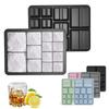 Multi-size 13-Cavity Square Trays, Food Grade Silicone Ice Molds, Easy Release Maker