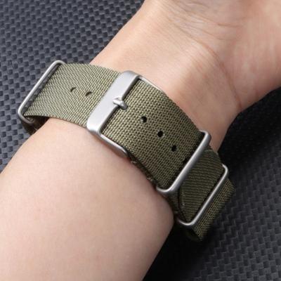 Yousheng Nylon Watch Strap Replacement Breathable 18/20/22MM Women Men Braided Watch Wristband with Metal Pin Buckle Watch