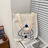 Small fresh canvas bag female, new trendy autumn and winter students class messenger bag handbag shoulder bag